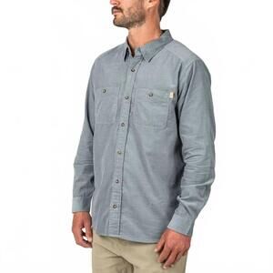 NEW MARSH WEAR cody cord longsleeve shirt in steel